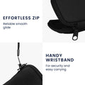 kwmobile In-Ear Headphone Case compatible with in-ear Headphones - Cover Case - 6 x 9 cm Inner Dimensions - Pouch