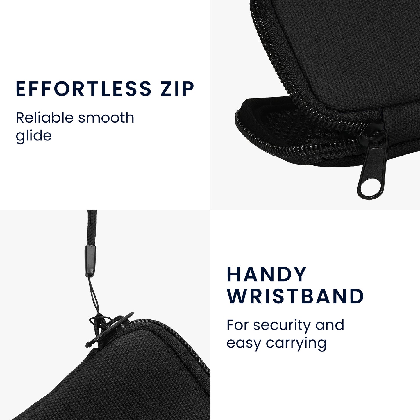 kwmobile In-Ear Headphone Case compatible with in-ear Headphones - Cover Case - 6 x 9 cm Inner Dimensions - Pouch