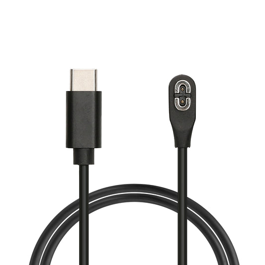 kwmobile USB C Ladekabel kompatibel mit Shokz Aeropex AS800 / OpenRun / OpenRun Pro Mini / OpenComm ASC100SG - Kabel Charger - Smart Watch Typ C Ersatzkabel - Fitnesstracker Aufladekabel Schwarz  