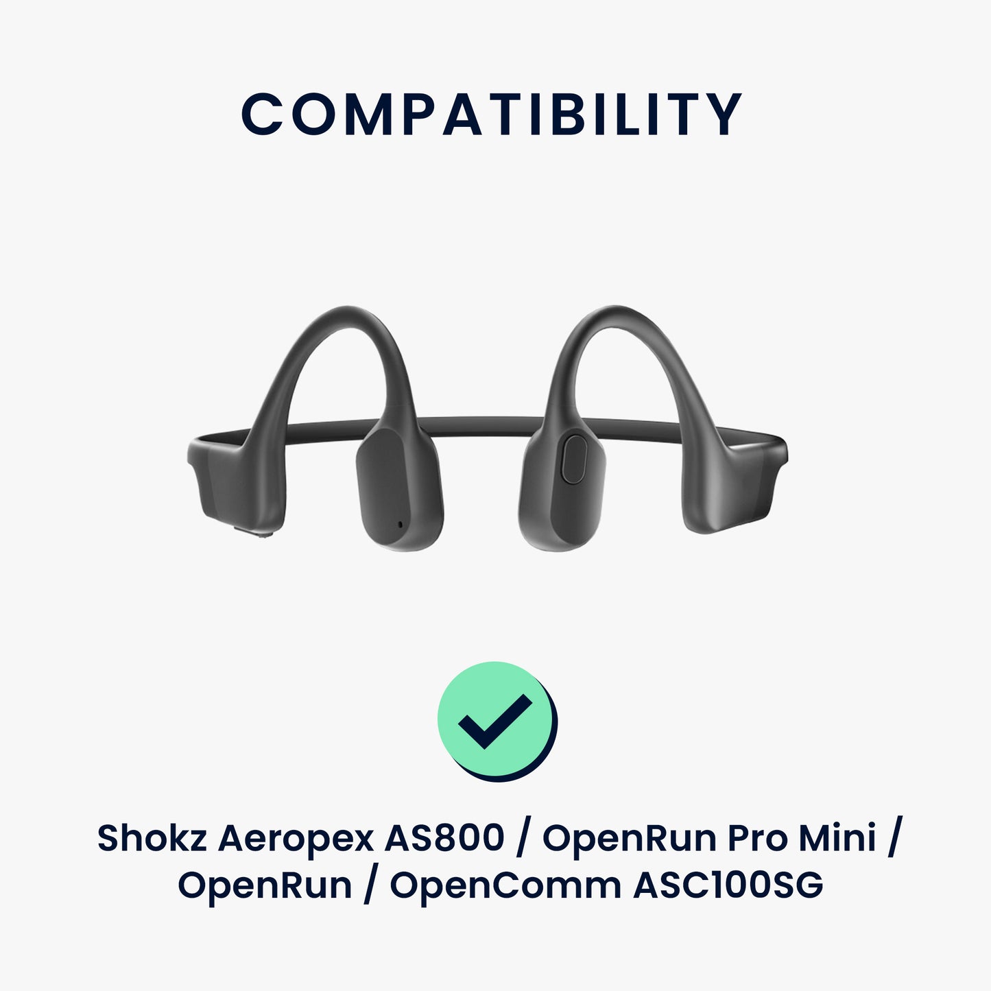 kwmobile USB C Charging Cable compatible with Shokz Aeropex AS800 / OpenRun / OpenRun Pro Mini / OpenComm ASC100SG - Charger Cable - Smartwatch Replacement Cable - Fitness Tracker Charging Cable