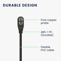 kwmobile USB C Charging Cable compatible with Shokz Aeropex AS800 / OpenRun / OpenRun Pro Mini / OpenComm ASC100SG - Charger Cable - Smartwatch Replacement Cable - Fitness Tracker Charging Cable