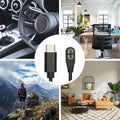 kwmobile USB C Charging Cable compatible with Shokz Aeropex AS800 / OpenRun / OpenRun Pro Mini / OpenComm ASC100SG - Charger Cable - Smartwatch Replacement Cable - Fitness Tracker Charging Cable