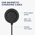 kwmobile USB Cable Charger compatible with Xiaomi Watch S4 Sport Charging Cable Smart Watch Replacement Cable Fitness Tracker Charging Cable