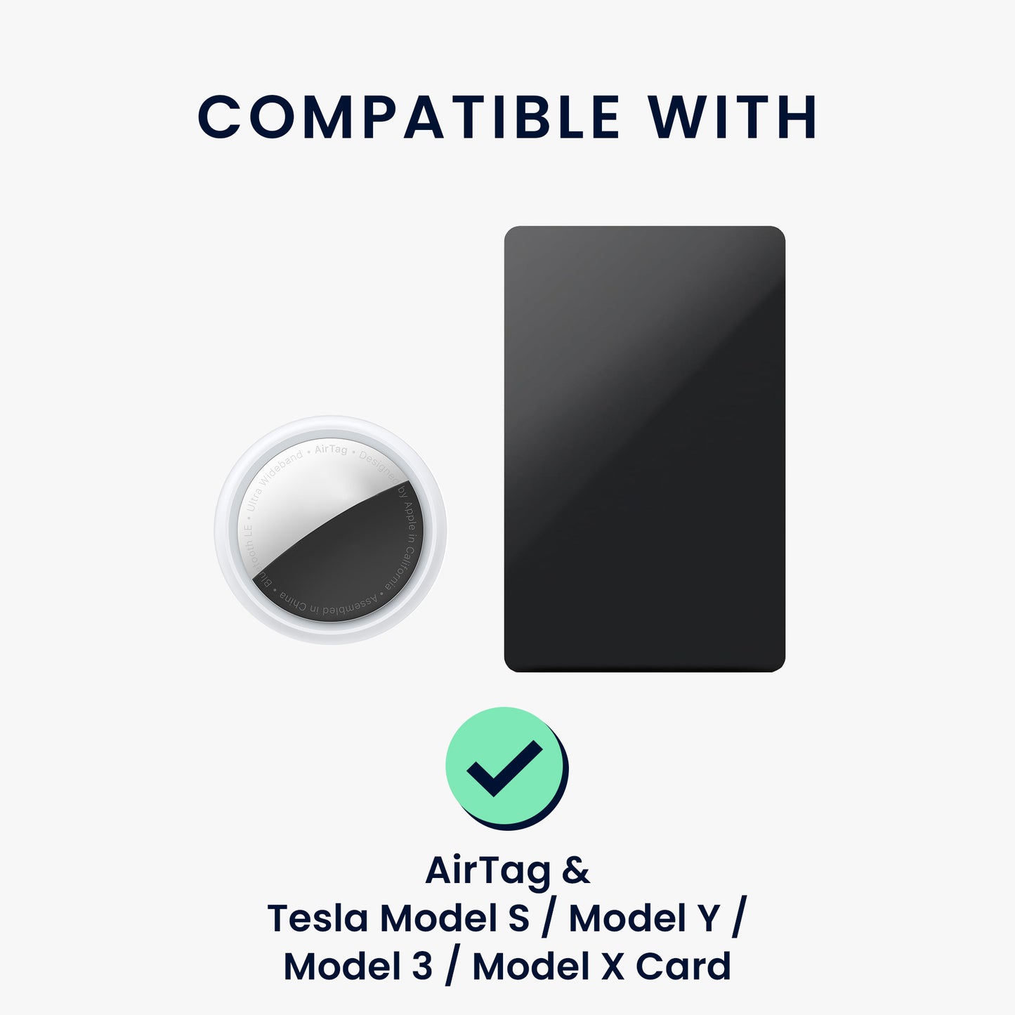 kwmobile Case Compatible with Tesla Model S / Model Y / Model 3 / Model X Card Card Holder Cover with Keychain