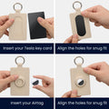 kwmobile Case Compatible with Tesla Model S / Model Y / Model 3 / Model X Card Card Holder Cover with Keychain
