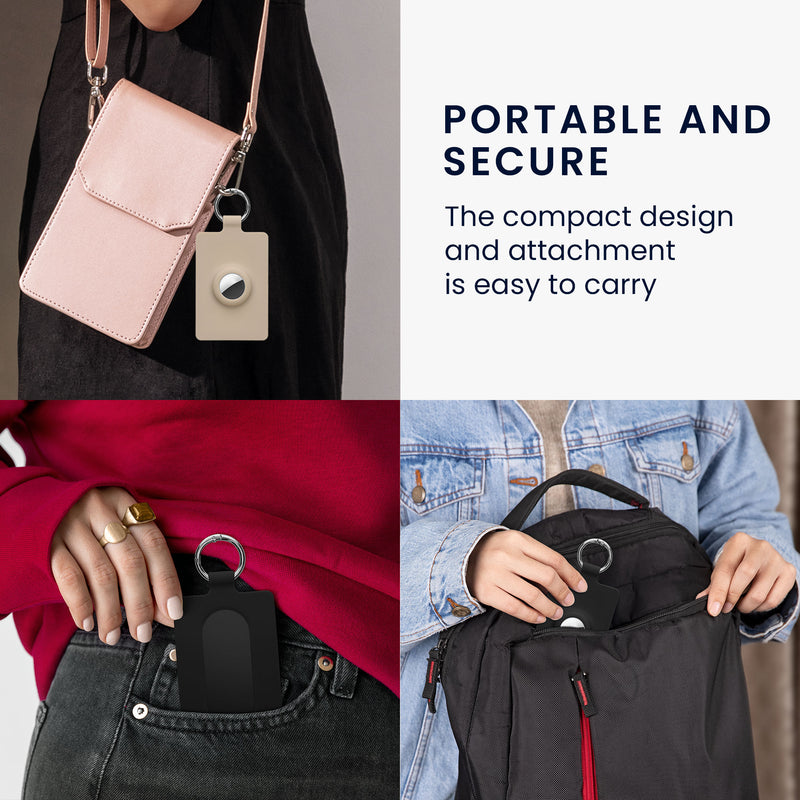 kwmobile Case Compatible with Tesla Model S / Model Y / Model 3 / Model X Card Card Holder Cover with Keychain