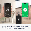 kwmobile Case Compatible with Tesla Model S / Model Y / Model 3 / Model X Card Card Holder Cover with Keychain