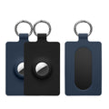 kwmobile 2x Hülle kompatibel mit Tesla Model S / Model Y / Model 3 / Model X Karte Kartenhalter - Weiches Silikon Case - Cover mit Schlüsselring - Schwarz Dunkelblau Schwarz  [dsg02]