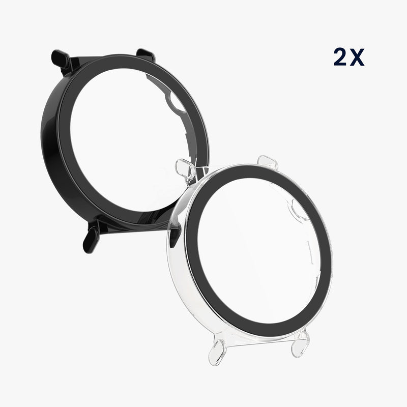 kwmobile Glass Case for Huawei Watch GT5 41mm Protective Full-Body Fitness Tracker Case Set