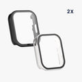 kwmobile Glass Case for Xiaomi Redmi Watch 5 Active Protective Full-body Fitness Tracker Case Set