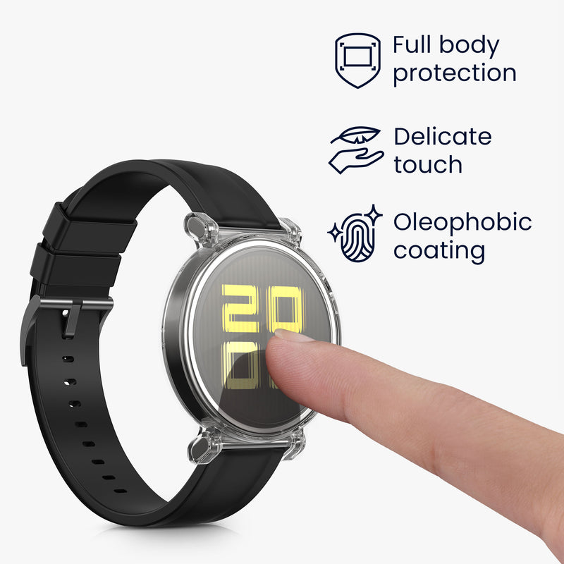 kwmobile Case for Huami Watch GT5 41mm Protective Case Fullbody Display Cover Set