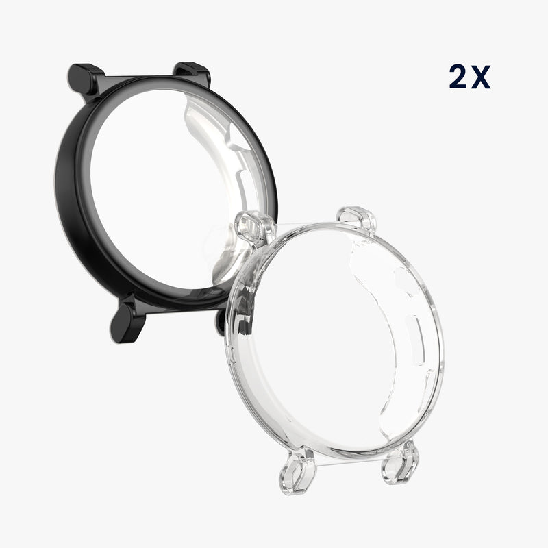 kwmobile Case for Huami Watch GT5 41mm Protective Case Fullbody Display Cover Set