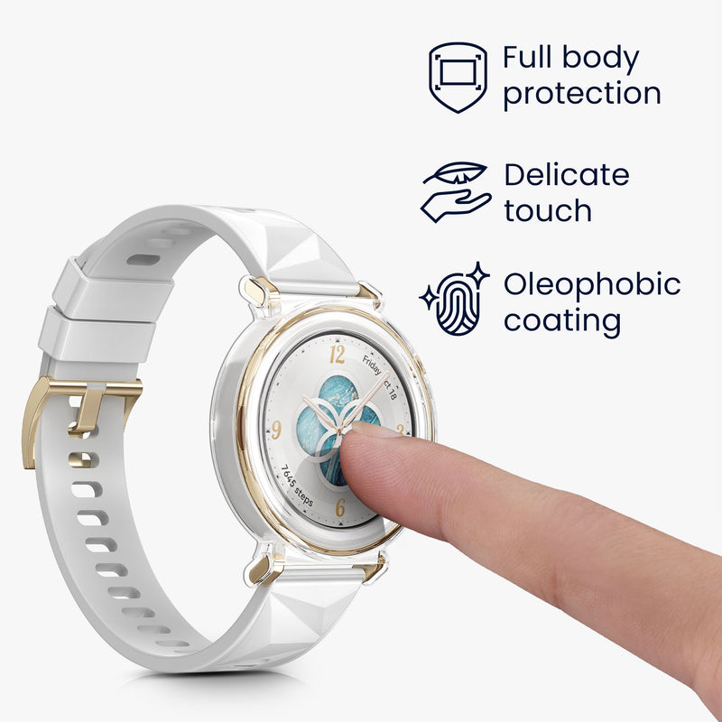 kwmobile Protective Cover for Huami Watch GT5 Pro 42mm Fullbody Display Cover Set