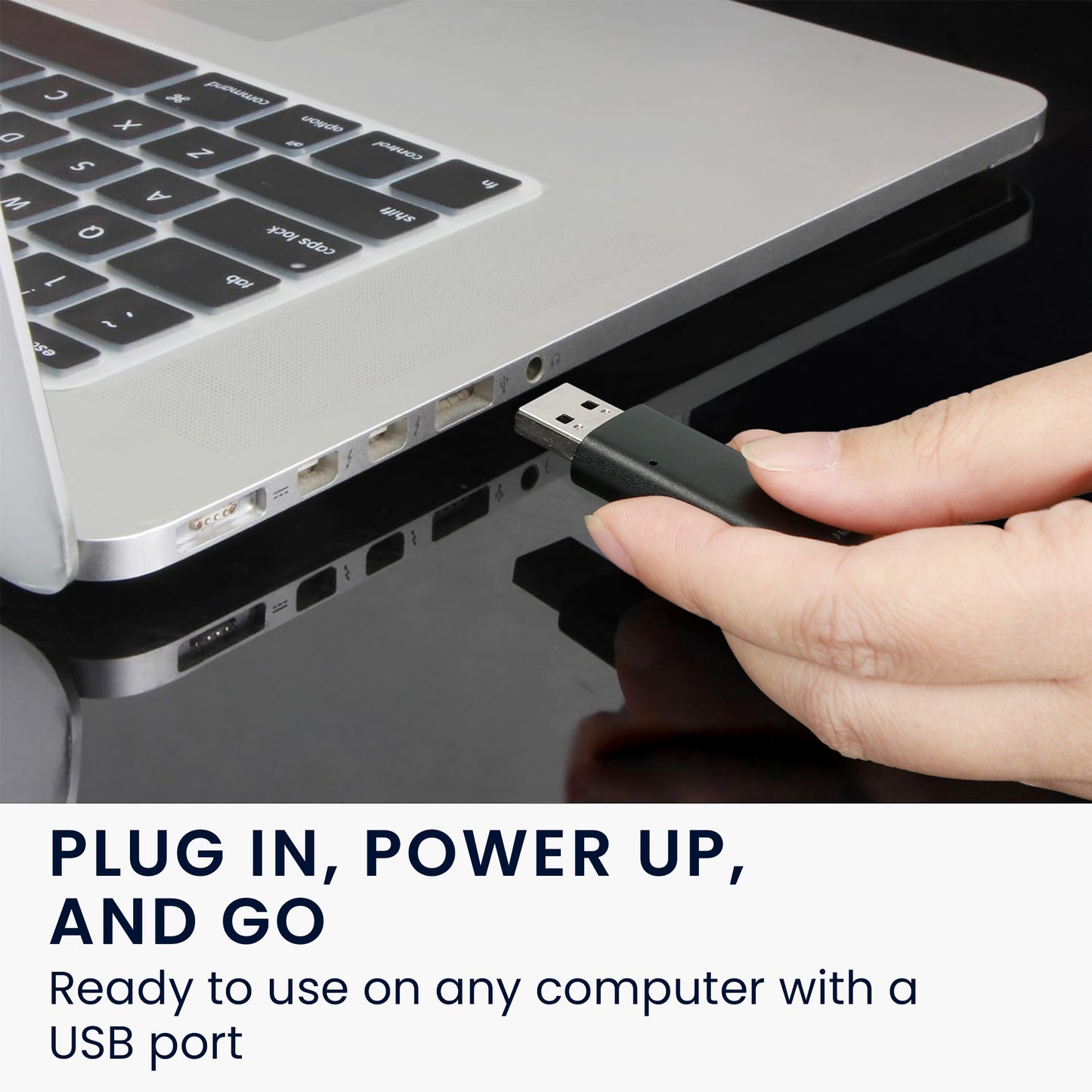 kwmobile USB PC Microphone for Laptop or Desktop PC - Notebook Microphone for USB A Port - Mini USB Microphone for PC
