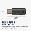 kwmobile USB PC Microphone for Laptop or Desktop PC - Notebook Microphone for USB A Port - Mini USB Microphone for PC
