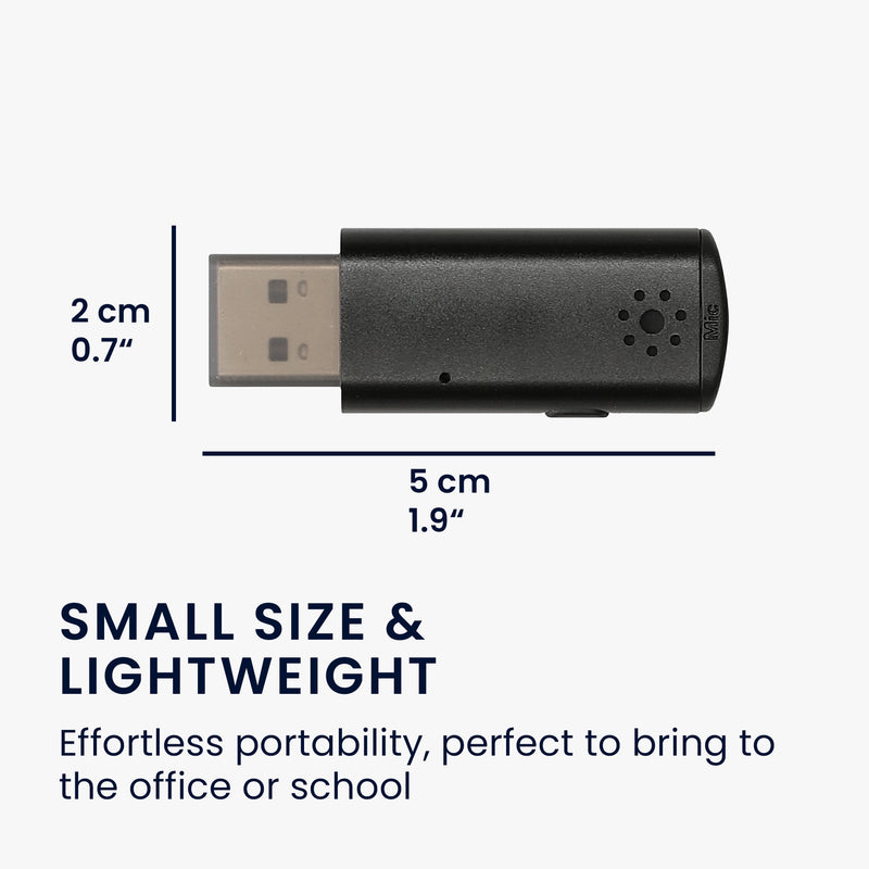kwmobile USB PC Microphone for Laptop or Desktop PC - Notebook Microphone for USB A Port - Mini USB Microphone for PC