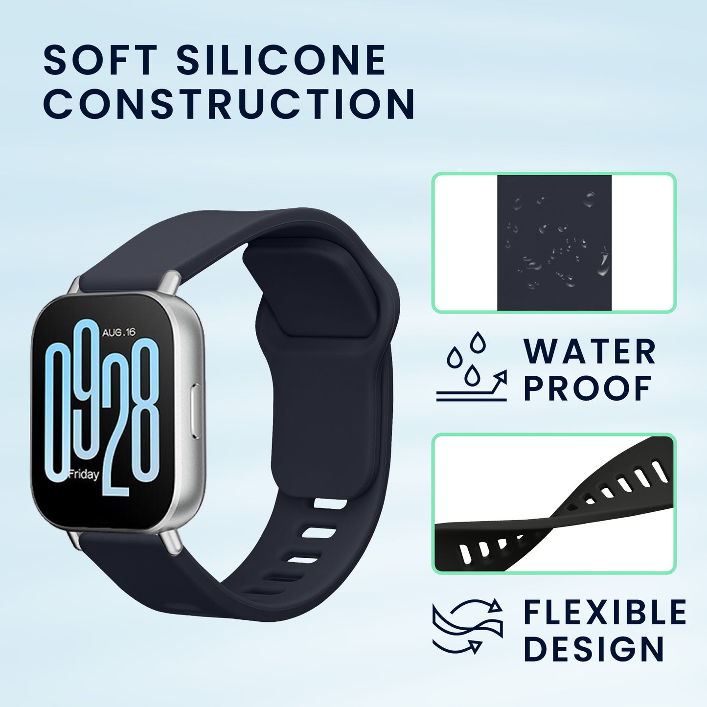 kwmobile Watch Strap for Xiaomi Redmi Watch 5 Active / Watch 5 Lite Fitness Tracker Band Set Replacement Strap Smartwatch