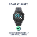 kwmobile Watch Strap for COROS PACE 3 / APEX 2 Pro / APEX 46mm / APEX Pro Wristband Fitness Tracker Band Set Replacement Strap Smartwatch