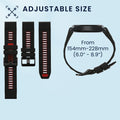 kwmobile Silicone Watch Strap for Garmin Fenix 8 51mm / Fenix 7X / Enduro 3 / Instinct 3 50mm Watch Band Replacement Band for Fitness Tracker Interchangeable Band Smartwatch