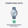 kwmobile Replacement Strap Compatible with Huawei Watch GT5 46mm / GT5 Pro 46mm Strap - Fitness Tracker Band with Magnetic Closure