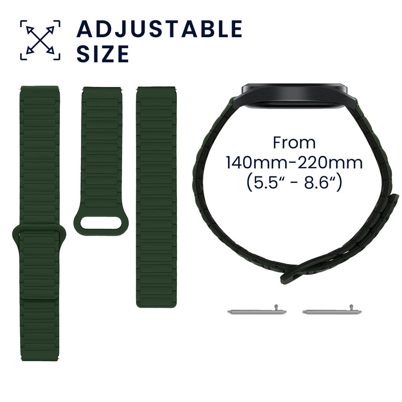 kwmobile Replacement Strap Compatible with Huawei Watch GT5 46mm / GT5 Pro 46mm Strap - Fitness Tracker Band with Magnetic Closure