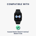 kwmobile Replacement Strap Compatible with Huawei Redmi Watch 5 Active / Watch 5 Lite Fitness Tracker Band with Magnetic Clasp