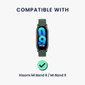 kwmobile Replacement Strap Compatible with Xiaomi Mi Band 10 / Mi Band 9 / 8 Strap - Fitness Tracker Band with Magnetic Clasp