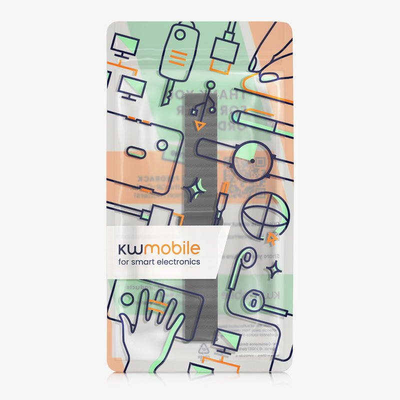 kwmobile Replacement Strap Compatible with Xiaomi Mi Watch Color Sport / S1 Active - Fitness Tracker Band with Magnetic Clasp