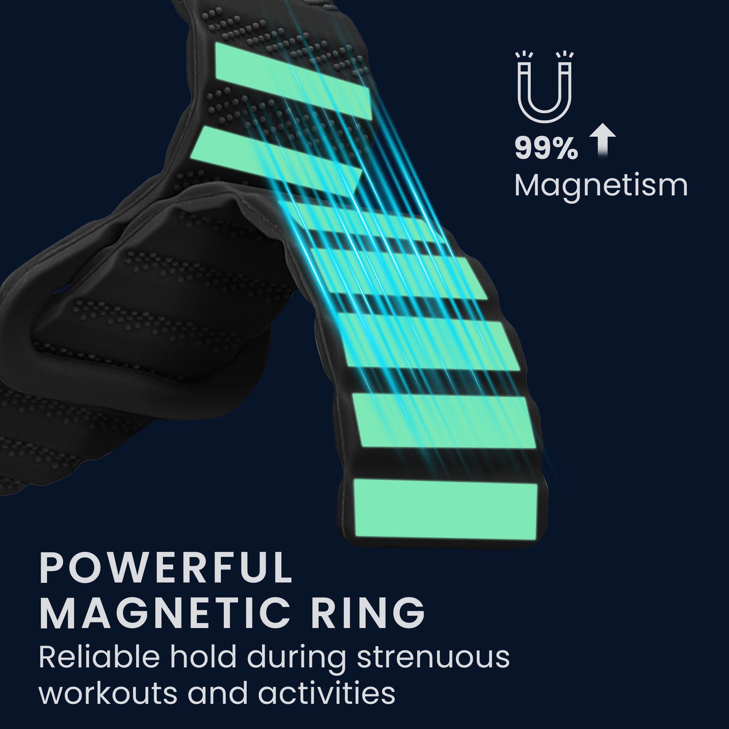 kwmobile Replacement Strap Compatible with Xiaomi Mi Watch Color Sport / S1 Active - Fitness Tracker Band with Magnetic Clasp