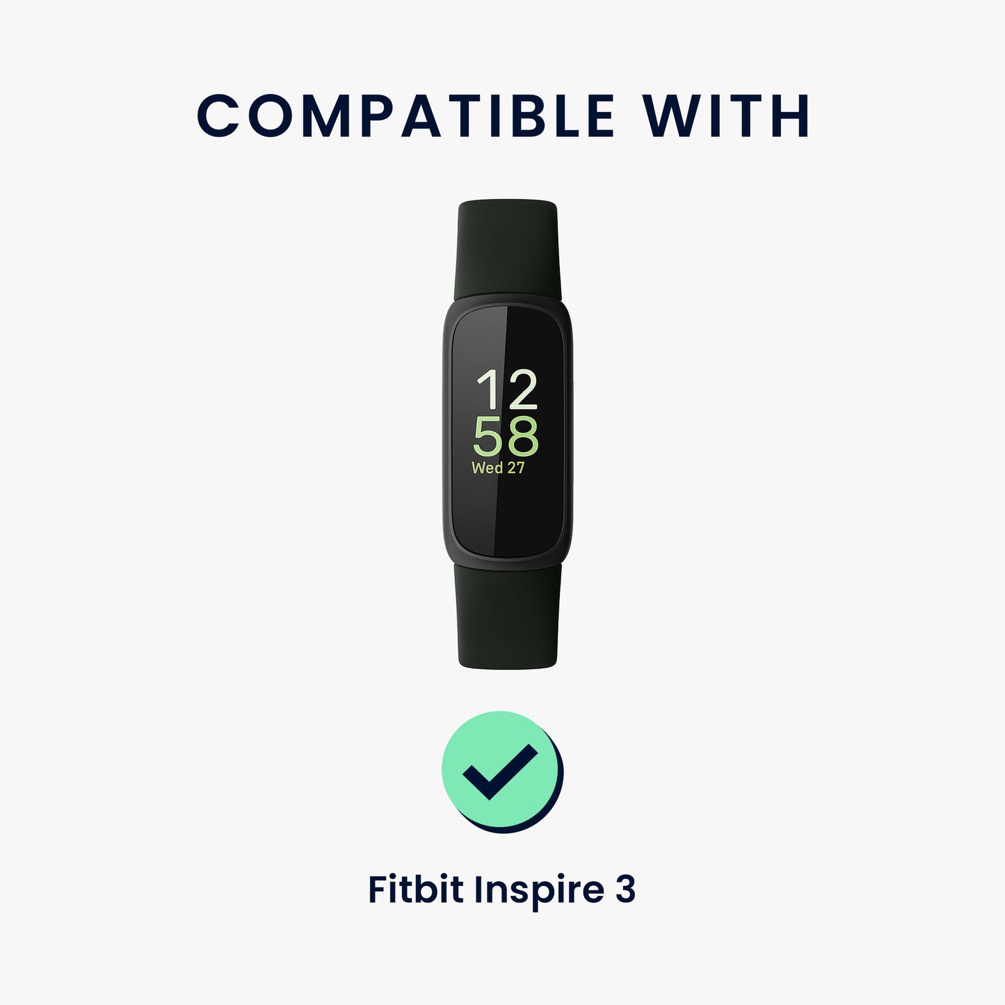kwmobile Replacement Band compatible with Fitbit Inspire 3 Fitness Tracker Strap with Magnetic Closure