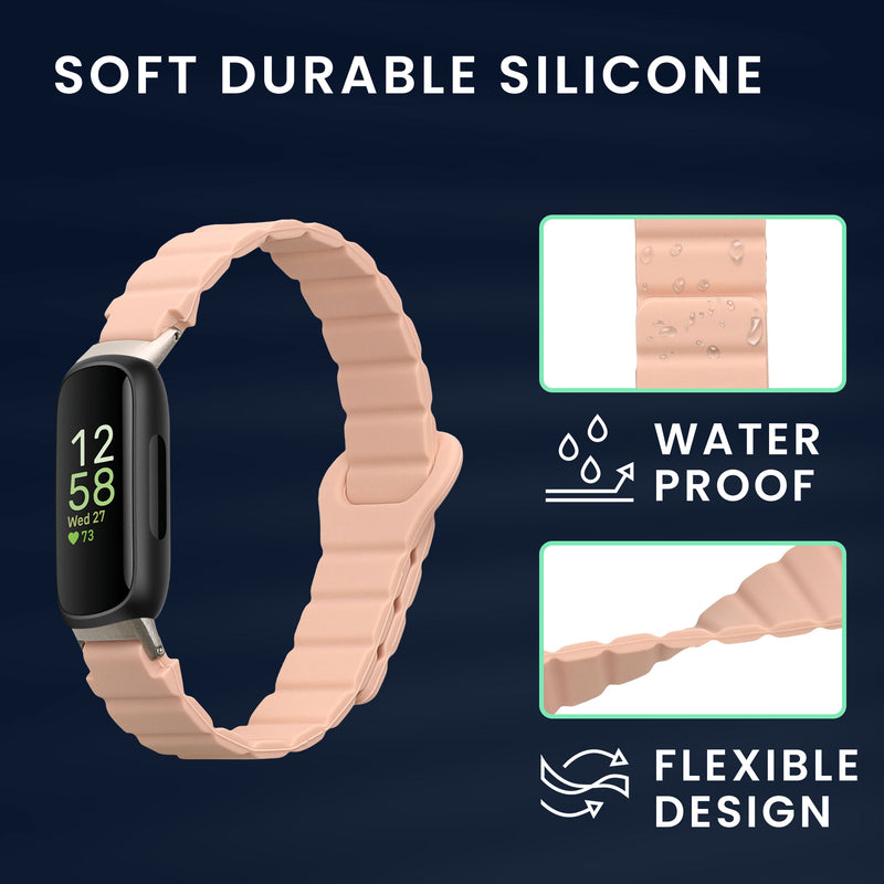 kwmobile Replacement Band compatible with Fitbit Inspire 3 Fitness Tracker Strap with Magnetic Closure