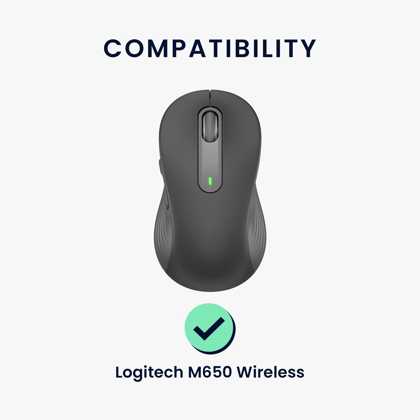 kwmobile Mouse Feet Sticker compatible with Logitech M650 Wireless Replacement Gliders Mouse Feet precisely fitting Mouse Glides