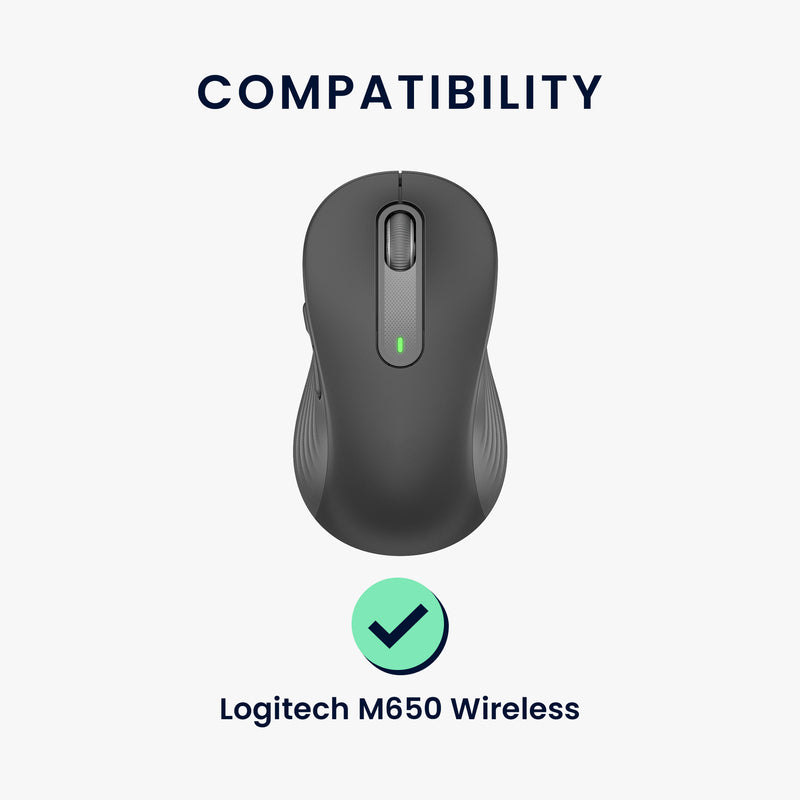 kwmobile Mouse Feet Sticker compatible with Logitech M650 Wireless Replacement Gliders Mouse Feet precisely fitting Mouse Glides