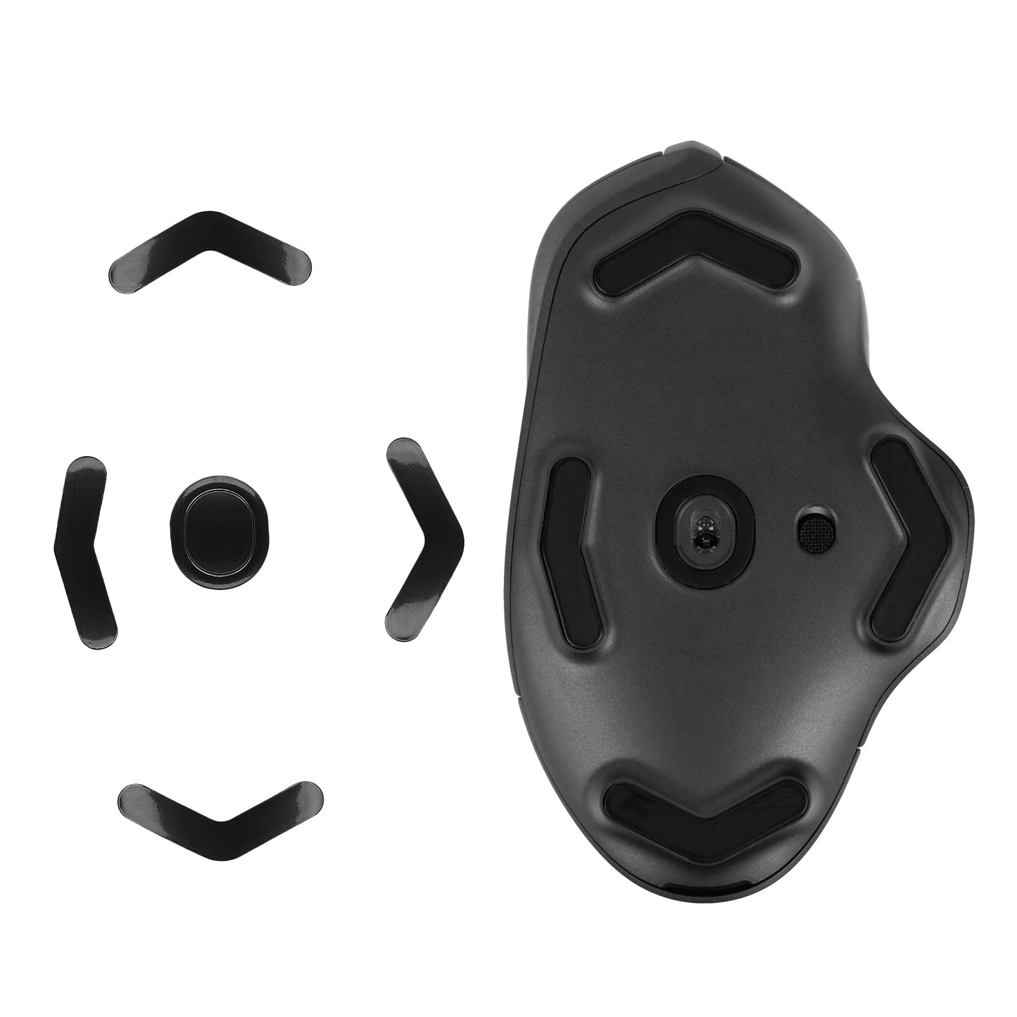 kwmobile Mouse Feet Sticker compatible with Logitech G604 LIGHTSPEED Replacement Gliders Mouse Feet Precision Fit Mouse Glides