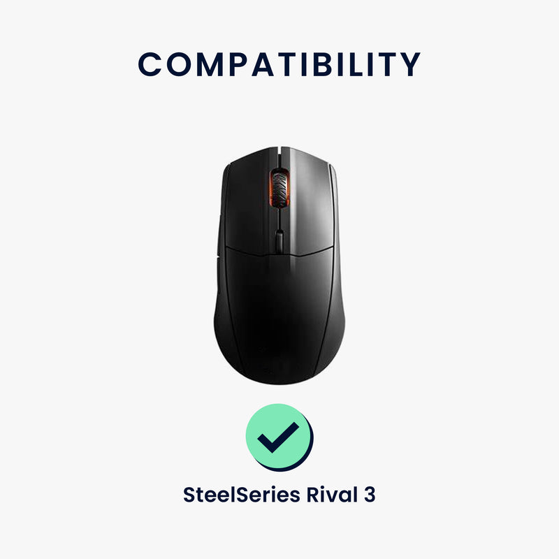 kwmobile Mouse Feet Stickers compatible with SteelSeries Rival 3 Replacement Gliders - Precisely Fitting Mouse Feet - Mouse Glides