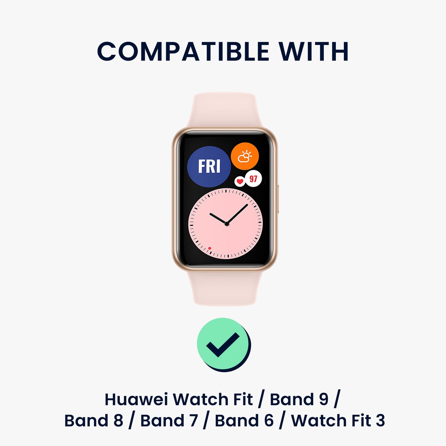 Charger for Huawei Watch Fit / Band 9 / Band 8 / Band 7 / Band 6 / Watch Fit 3 with Stand Function