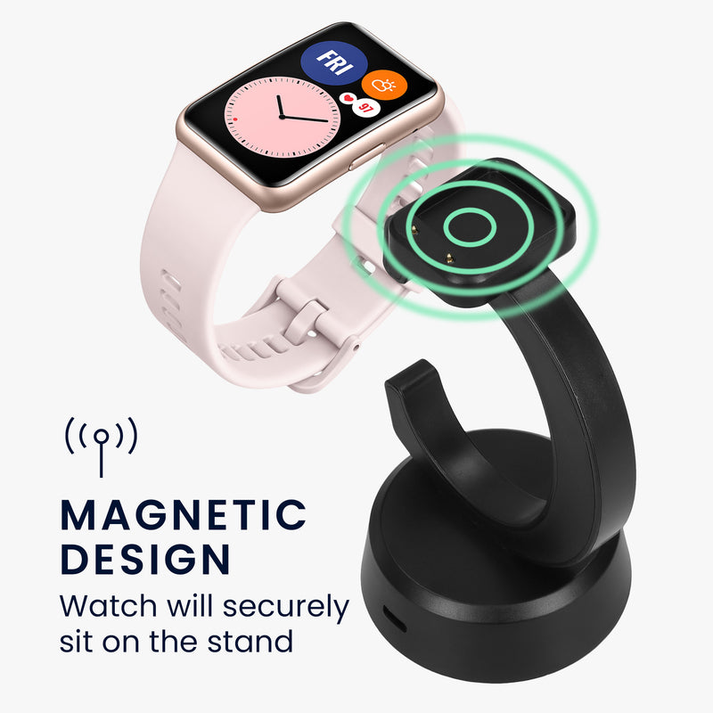 Charger for Huawei Watch Fit / Band 9 / Band 8 / Band 7 / Band 6 / Watch Fit 3 with Stand Function