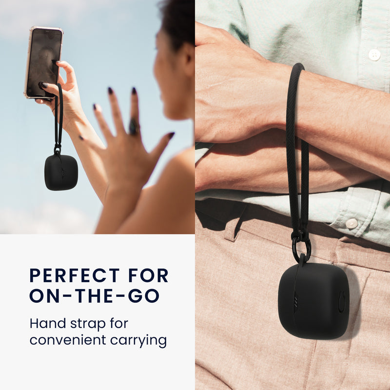 kwmobile Case compatible with JBL Tune Flex Headphone Case Cover with Hand Strap