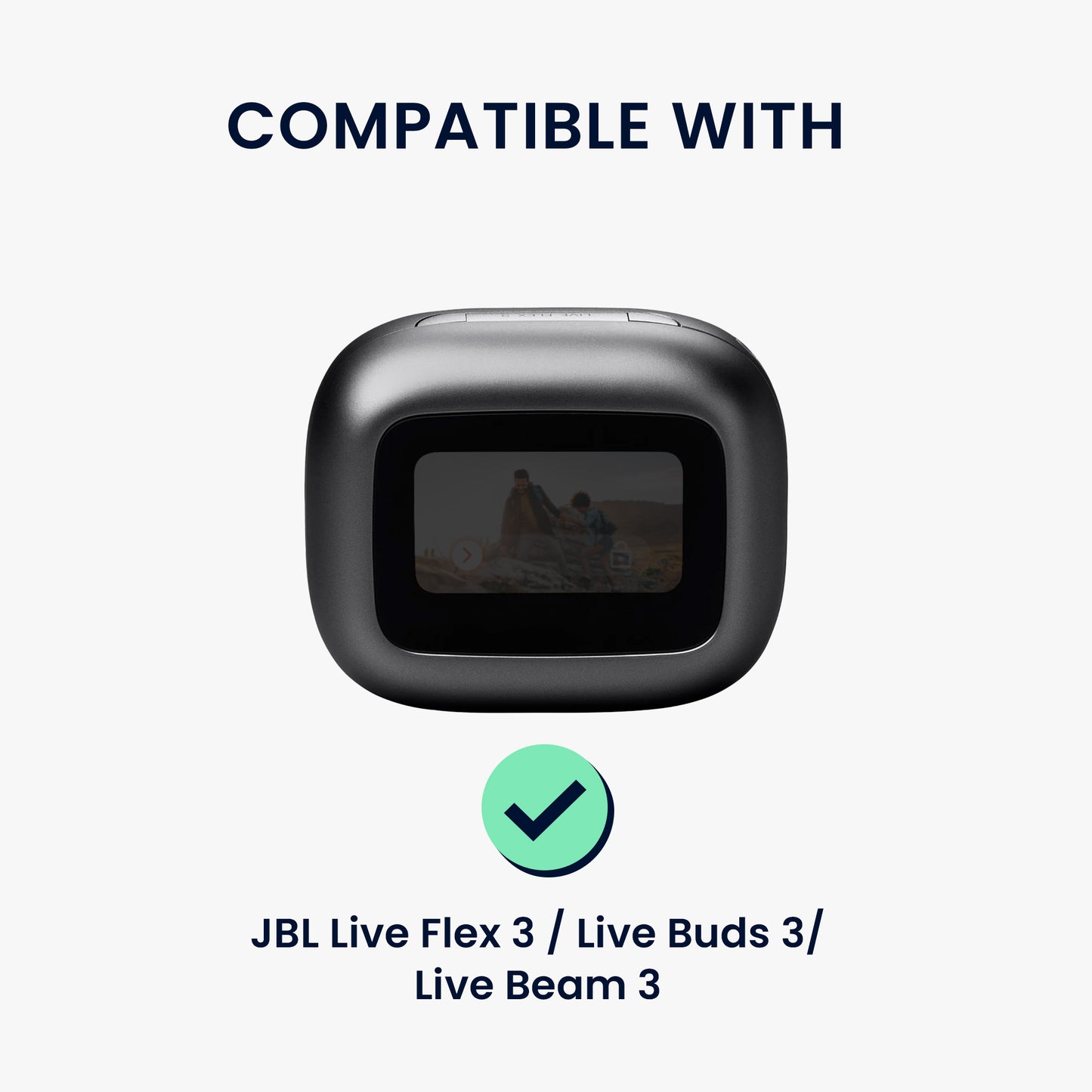 kwmobile Case compatible with JBL Live Flex 3 / Live Buds 3 / Live Beam 3 Headphones