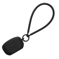 kwmobile Hülle kompatibel mit Sony WF-1000XM5 Kopfhörer - Silikon Schutzhülle Etui Case Cover - mit Handschlaufe Schwarz Schwarz  [dsg01]