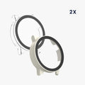kwmobile Glass Case for Garmin Lily 2 Active Protective Cover Full Body Fitness Tracker Case Set