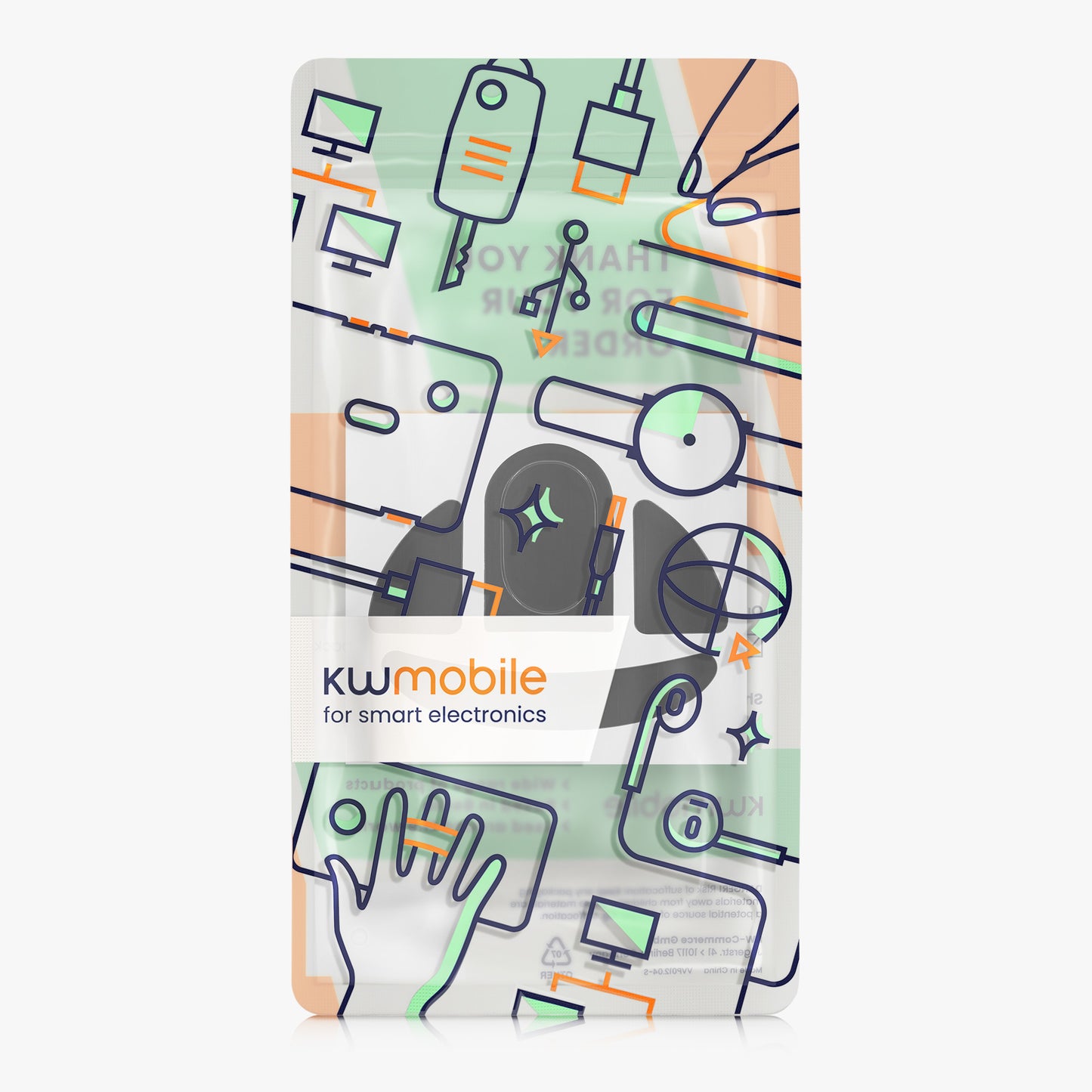 kwmobile Mouse Feet Stickers compatible with Xtrfy MZ1W Replacement Gliders - Precision Mouse Feet - Mouse Glides