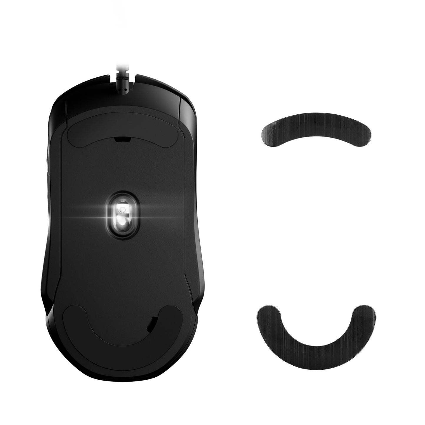 kwmobile Mouse Feet Sticker kompatibel mit SteelSeries Rival 5 Ersatz Glider - Mausfüße passgenau - Maus Glides in Schwarz Schwarz  