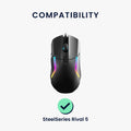 kwmobile Mouse Feet Stickers compatible with SteelSeries Rival 5 Replacement Gliders Mouse Feet precise fit Mouse Glides