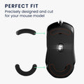 kwmobile Mouse Feet Stickers compatible with SteelSeries Rival 5 Replacement Gliders Mouse Feet precise fit Mouse Glides