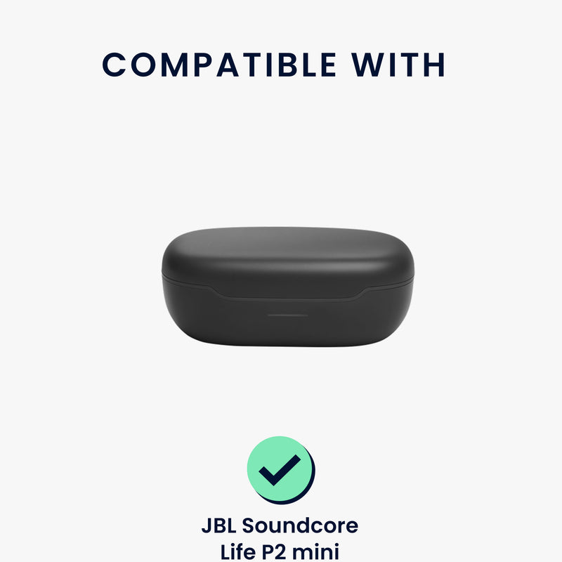 kwmobile Case for Anker Soundcore Life P2 mini Cover - Headphone Protective Case with Carabiner