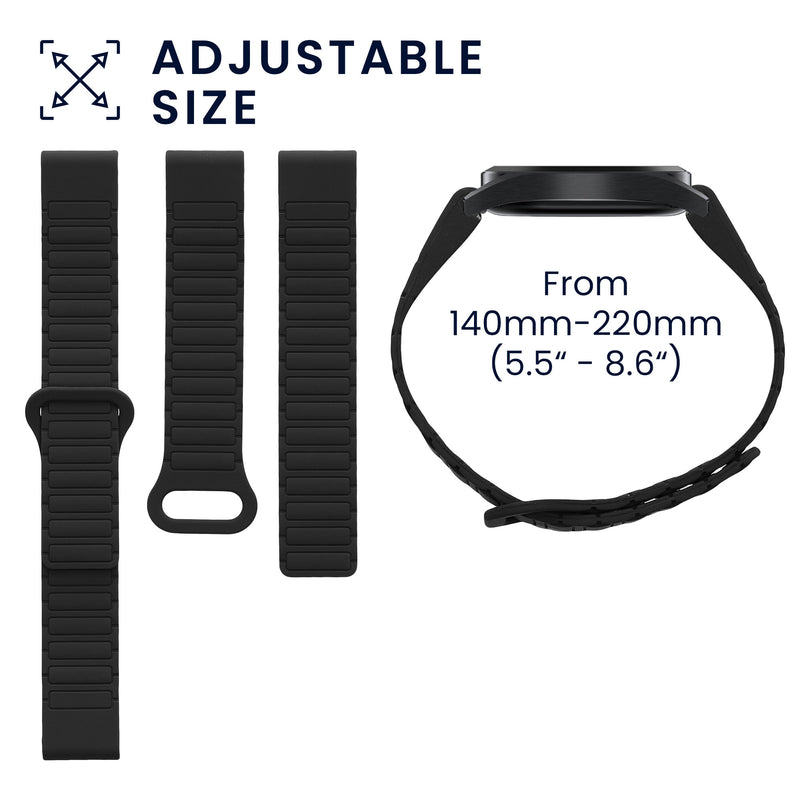 kwmobile Replacement Strap Compatible with Garmin Fenix 8 47mm / Fenix E 47mm / Fenix 7 / 7 Pro / EPIX 2 Band - Fitness Tracker Band with Magnetic Clasp