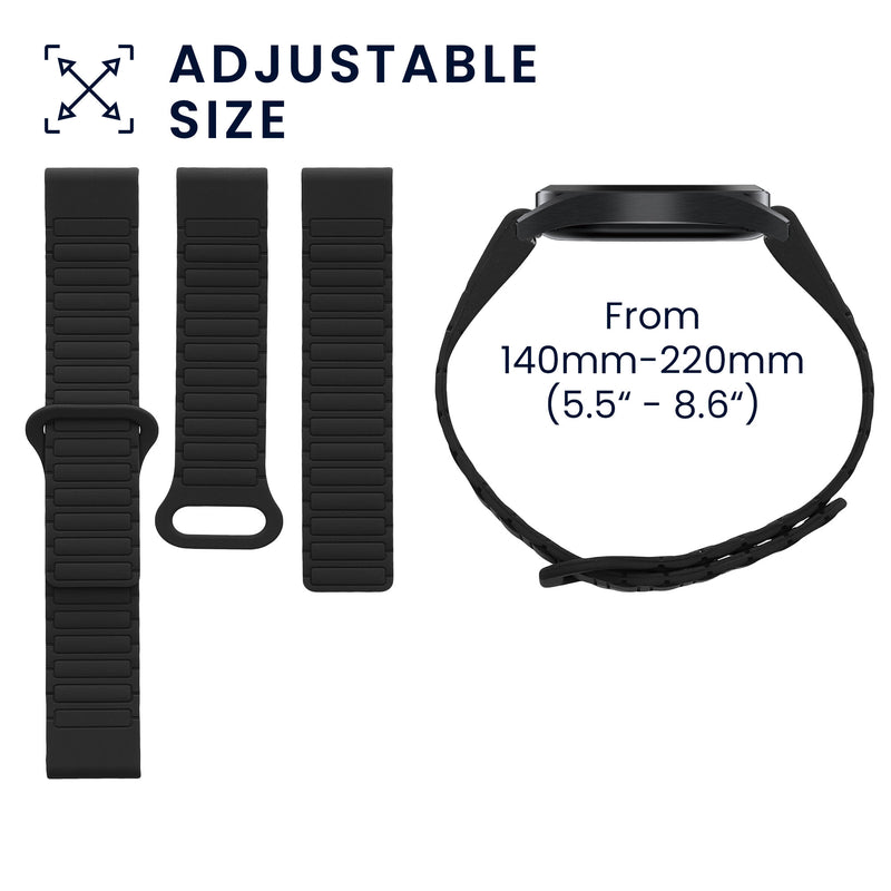 kwmobile Replacement Band Compatible with Garmin Fenix 8 51mm / Enduro 3 / Fenix 7X / 7X Pro / Instinct 2X Band Fitness Tracker Strap with Magnetic Closure