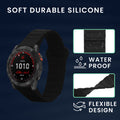 kwmobile Replacement Band Compatible with Garmin Fenix 8 51mm / Enduro 3 / Fenix 7X / 7X Pro / Instinct 2X Band Fitness Tracker Strap with Magnetic Closure