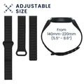 kwmobile Replacement Strap Compatible with Garmin Fenix 8 43mm / Fenix 7S / 7S Pro / 7S Solar / Instinct 2S Fitness Tracker Band Magnetic Clasp